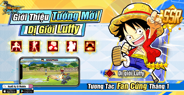 Giới Thiệu Bộ Kỹ Năng Tướng Dị Giới Luffy